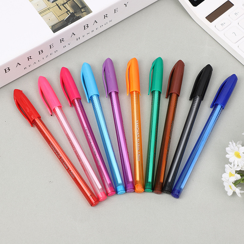 432 Foreign Trade Ballpoint Pen Bullet Type 1.0 Insert Plastic 10-color creative Ballpoint pen PVC packaging in stock wholesale 432 Foreign Trade Ballpoint Pen Bullet Type 1.0 Insert Plastic 10-color creative Ballpoint pen PVC packaging in stock wholesale