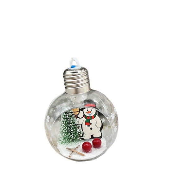 كرة عيد الميلاد الجديدة المزينة بشجرة عيد الميلاد الخارجية المزمعة بمصابيح الكريسماس Item Picture