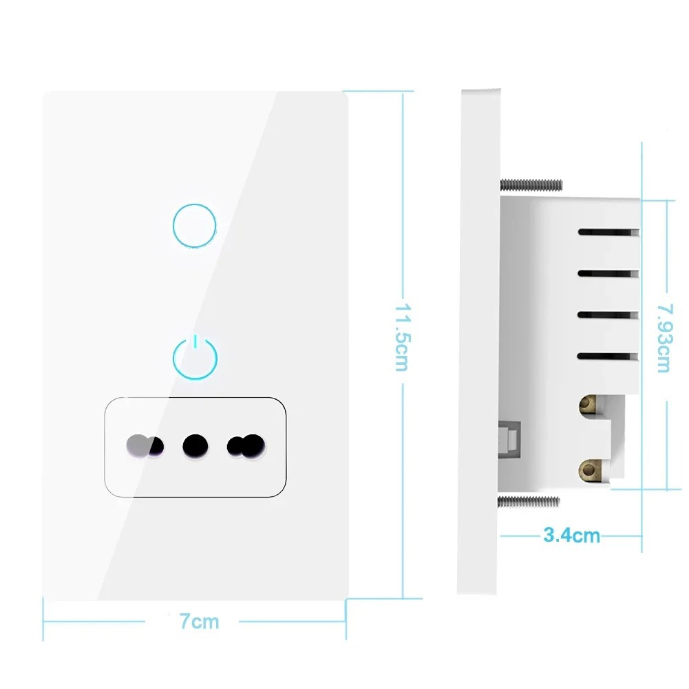 Wifi smart graffiti Italian wall socket glass panel Wireless control compatible with google home Application Scenario