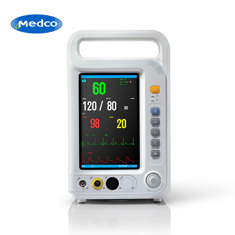 Cross-border exclusive 8000A portable multi-parameter monitor, 24-hour medical electrocardiogram vital sign monitor