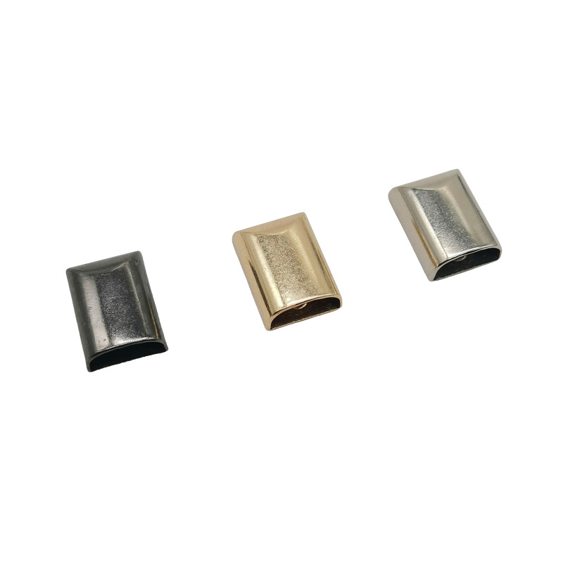 diy metal accessories for zipper tail clip, hardware square No. 5 pull head clip, tail end stop mouth, plug head, zipper tail Specification drawing