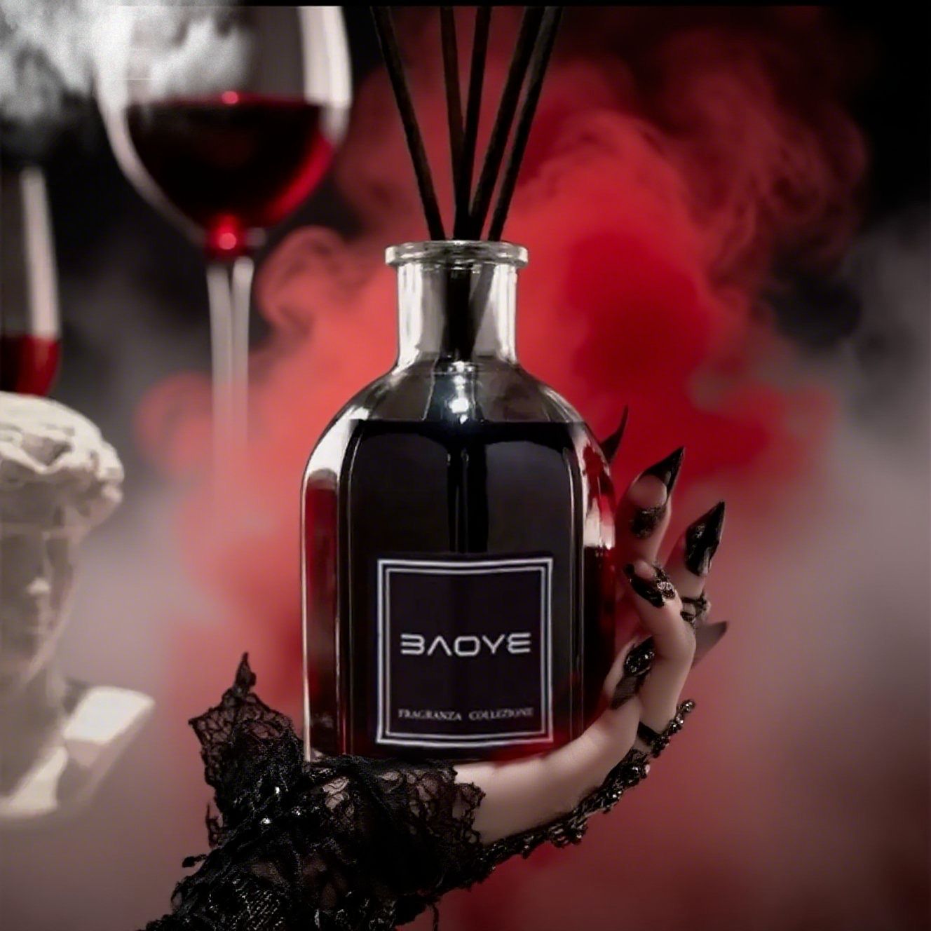 Baoye brand red wine, noble Italian household flameless fragrance, long-lasting hotel Maserati aromatherapy souvenir details Picture