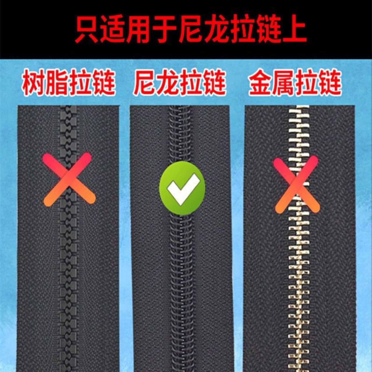 Wholesale of No. 5 and No. 7 nylon reverse-threaded zipper pulls, waterproof zipper pulls, reverse-mounted nylon pull lock pulls Application Scenario