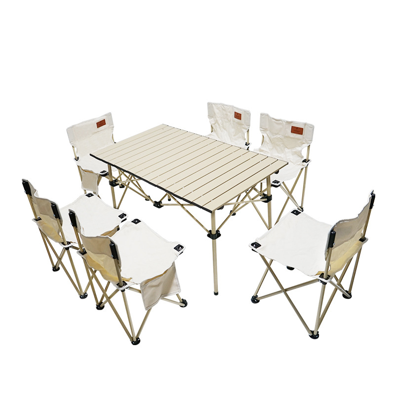 CHANODUG/ Chanodug Factory Direct Sales of outdoor simple self-driving tour table and chair sets, casual folding picnic table and chair Item Picture