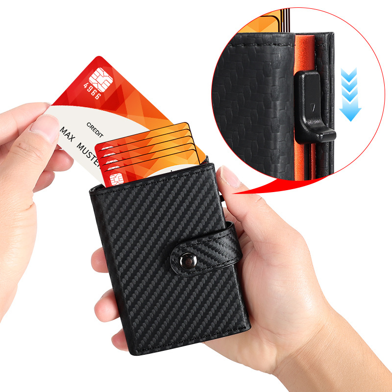 Customized Cross-Border Bestsellers, Fashionable Pu Leather, Metal Aluminum Alloy, Anti-Demagnetization, Large-Capacity Id Card Bag, Loose Change Wallet Application Scenario
