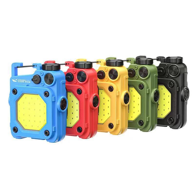 Outdoor mini keychain light, multi-speed adjustable portable lighting, flashlight, floodlight, magnetic suction work light, magnetic suction charging Application Scenario