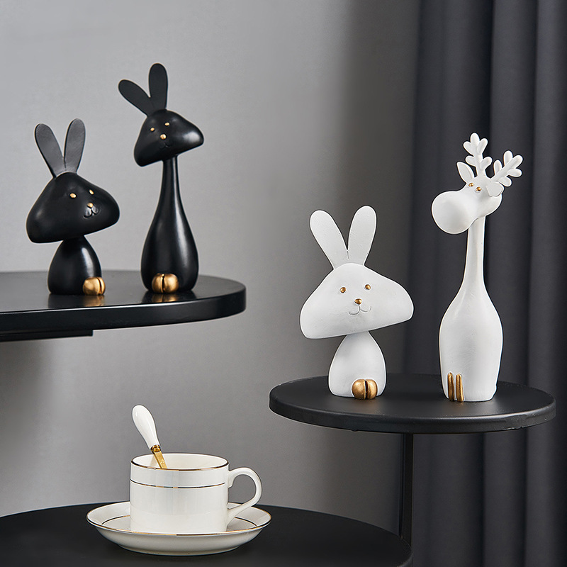 Nordic minimalist desktop small ornaments, creative children's bedroom room decoration, entrance hall, living room home decorations details Picture