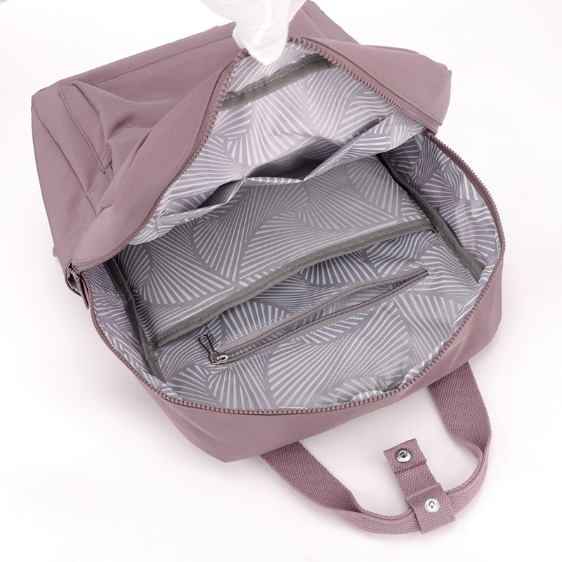 Ladies' backpacks, cross-border water-repellent nylon backpacks, versatile schoolbags Specification image