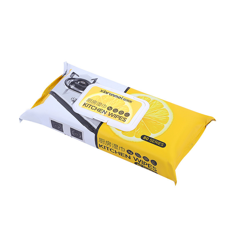 湿巾/厨房湿巾/湿纸巾/纸巾/小湿巾白底实物图
