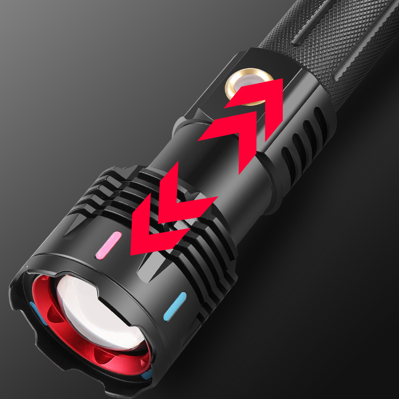 Amazon 30W LED white laser with color night glow fluorescence cool focused long-range outdoor strong light flashlight Application Scenario