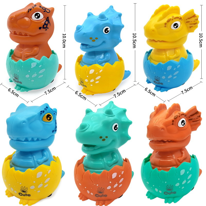 Press and slide dinosaur eggs, inertial walking dinosaur cars, baby and children's toys, street stall supplies, cross-border bestsellers wholesale Item Picture