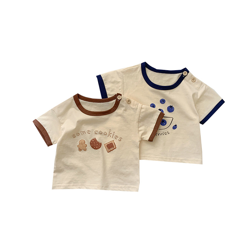 Boys' summer short-sleeved T-shirts, baby clothes, summer thin baby tops, 2025 new style children's clothing, summer Item Picture