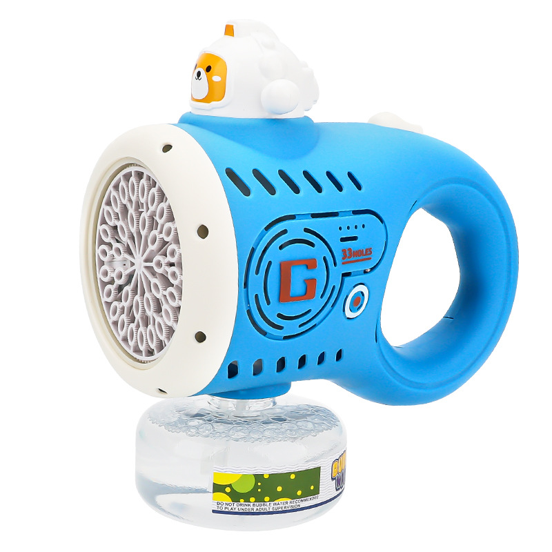 Fully automatic bubble gun toys, rechargeable bubble machines, hand-held electric bubble sticks, children's mixed hair, wholesale at stalls Item Picture