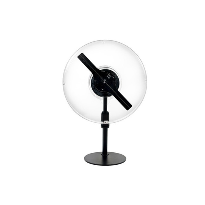 Transparent circular electric fan, handheld small fan, 180g, cooling and portable details Picture