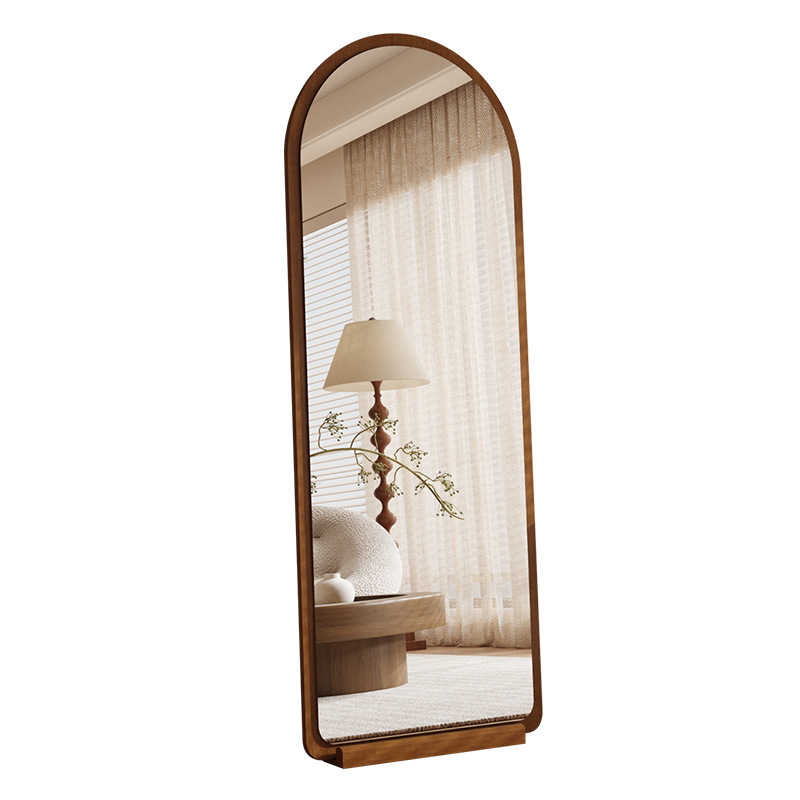 中古风全身镜家用落地镜法式复古穿衣镜挂墙镜子卧室服装店试衣镜白底实物图