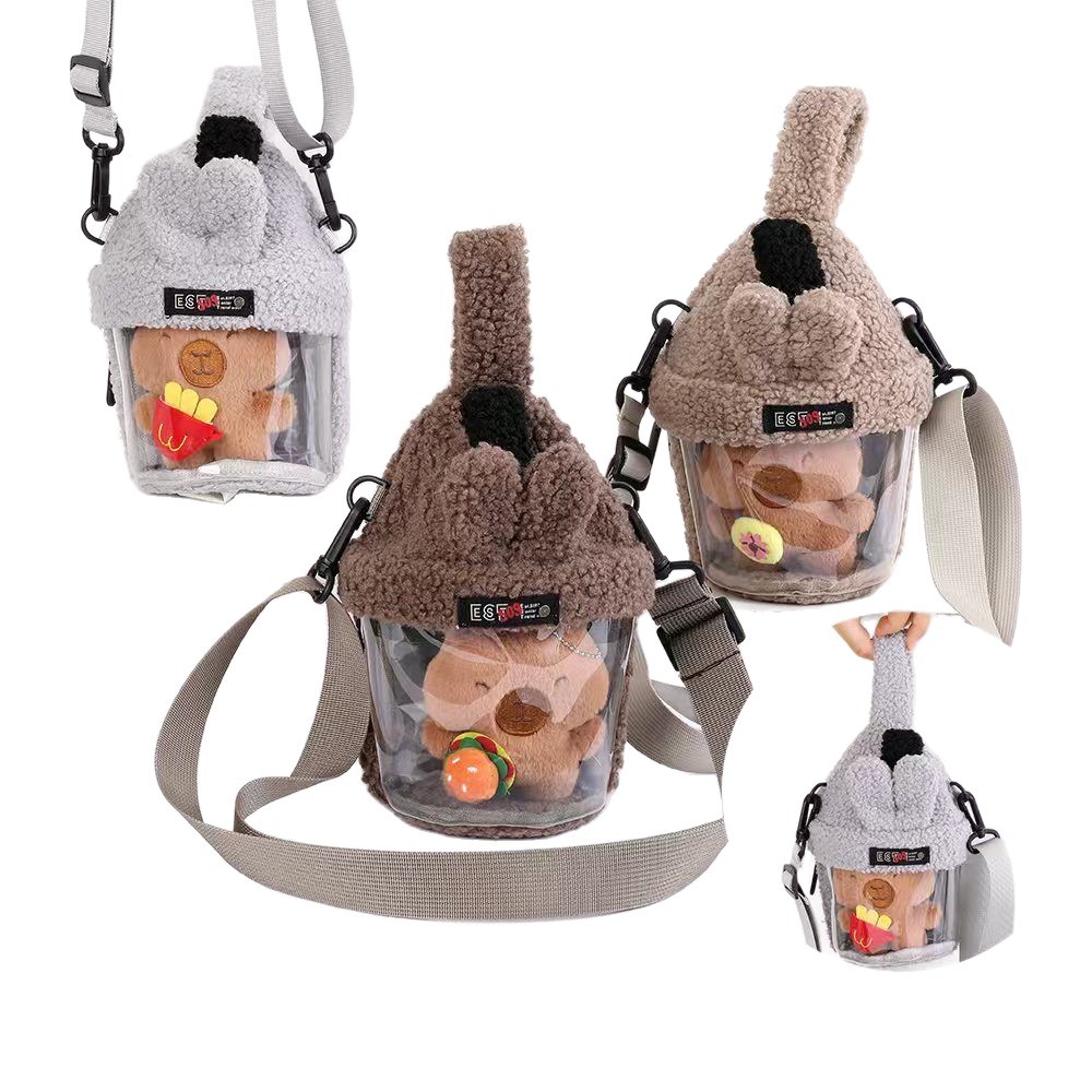 毛绒包/儿童包包/儿童毛绒书包/斜挎包腰包/民族白底实物图