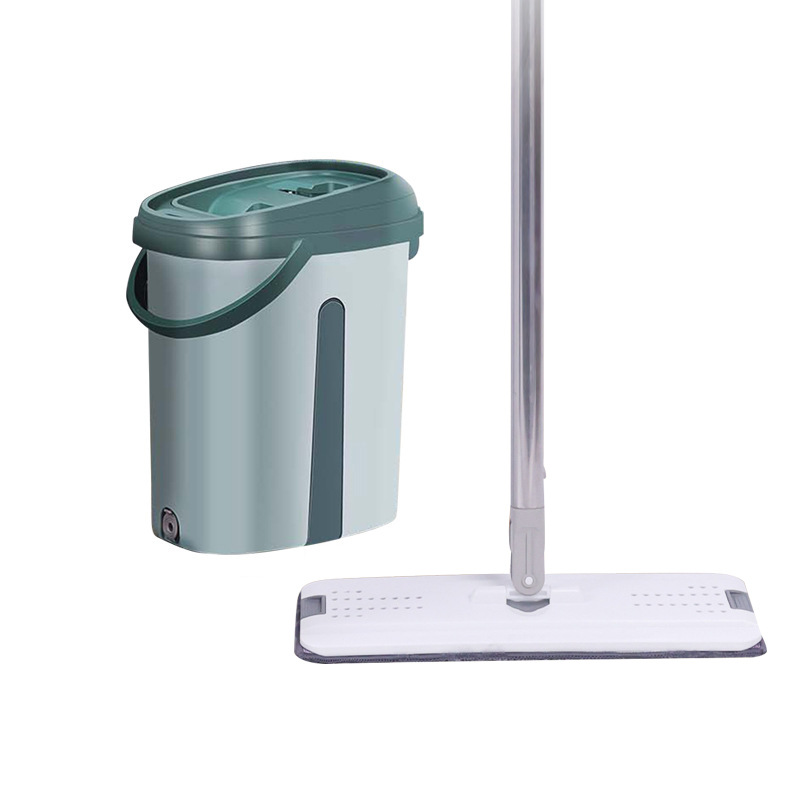 The new household mop set is an upgraded dust-free mop and a dry and wet dual-purpose flat mop set that requires no hand washing Item Picture