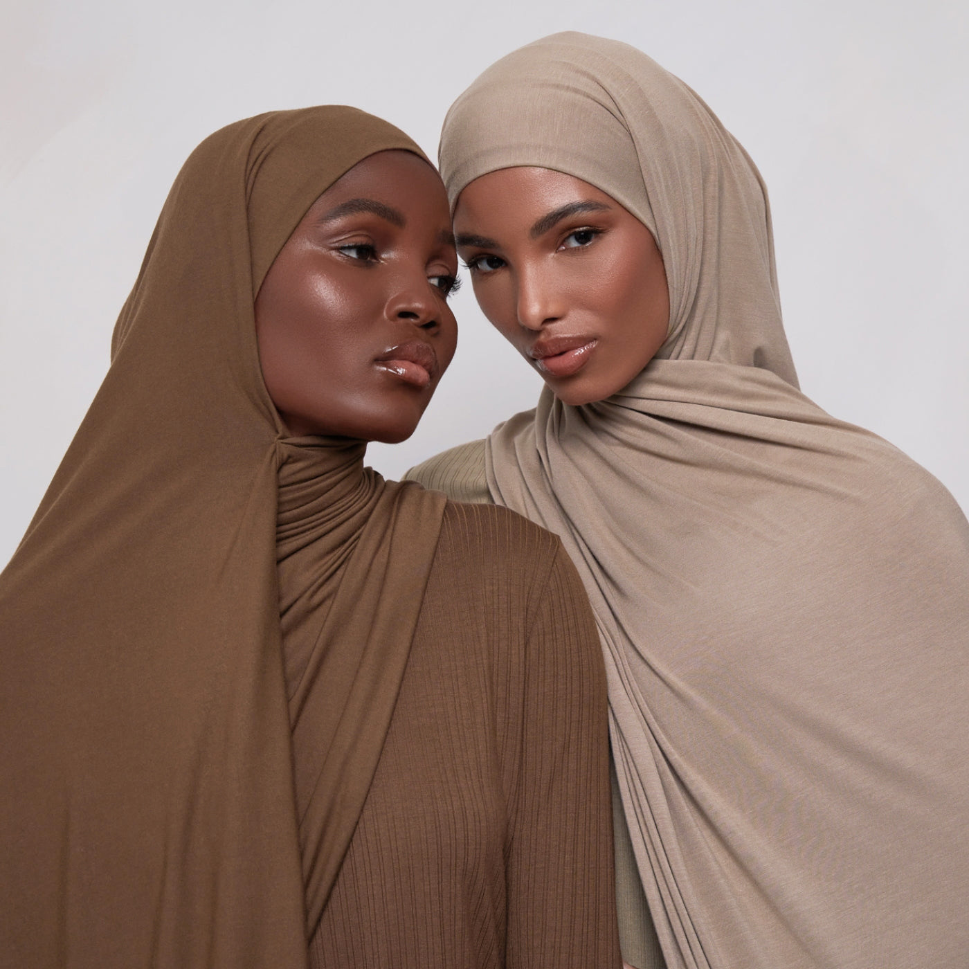 High-quality solid color modal rolled-up mercerized cotton scarves, shawls and headscarves for cross-border Middle East Jerseyscarf