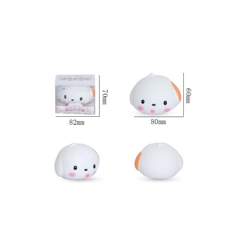Cute and adorable pet slow-rebound big-eared dog squeeze Fun stress-relieving toys, puppy toys stress-relieving squeeze fun wholesale Item Picture