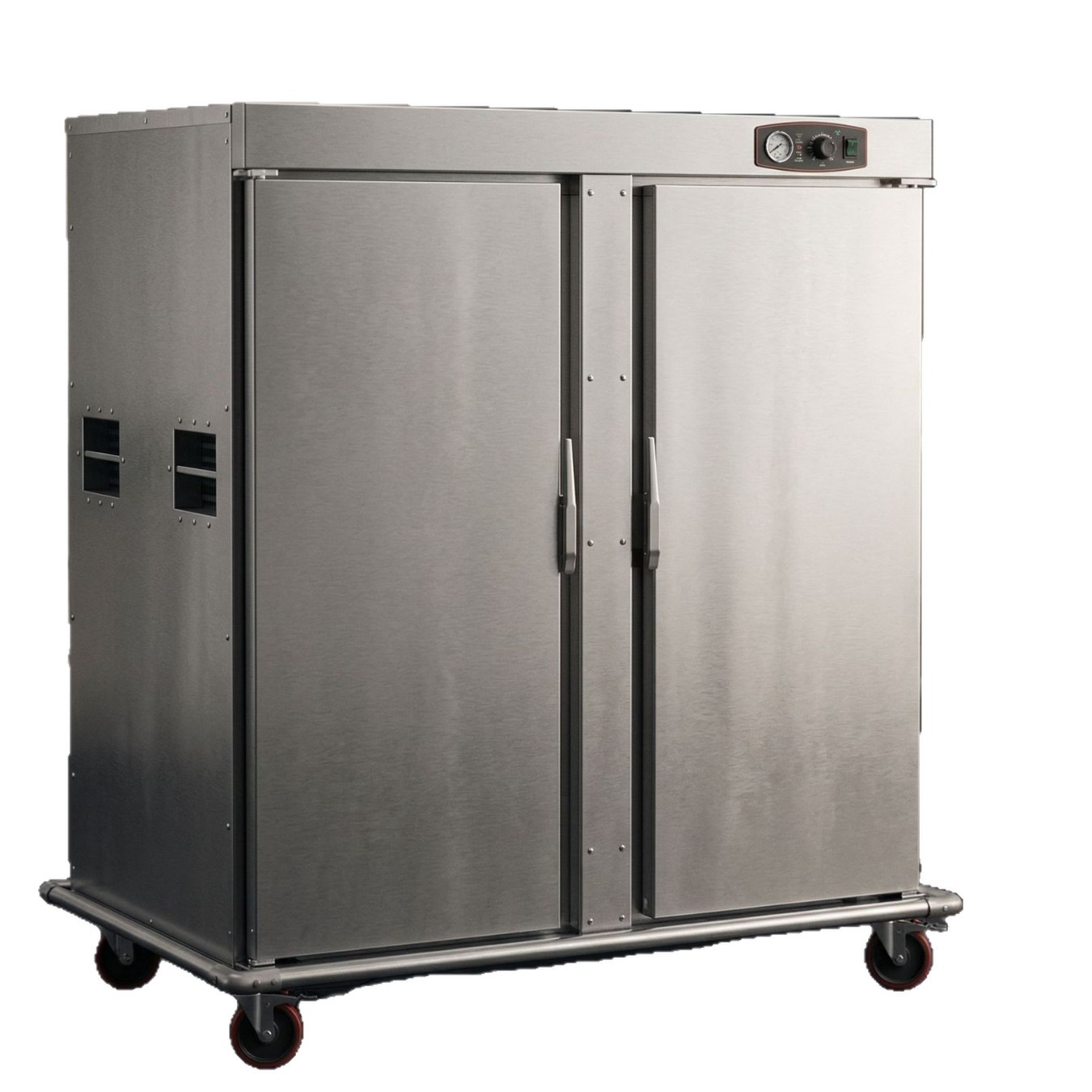 凯平商用保温餐车单双门加热柜厨房酒店宴会多功能可移动保温推车白底实物图