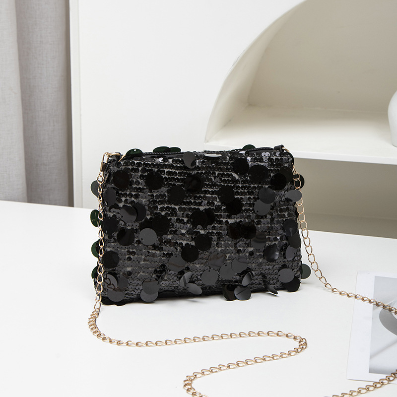 Cross border bolso de lentejuelas cadena de axila bolsa de mujer diseño de nicho un hombro bolso de axila bolso de hombro cruzado bolsa de viaje bolsa de mano mano bolsa de flecos bolsa de mujer bolsa de lentejuelas Application Scenario