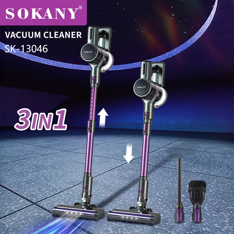 跨境SOKANY13046吸尘器家用手持可充电无线吸尘器Vacuum Cleaner