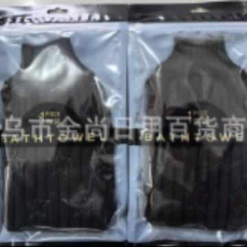 黑色星星圆形方形搓澡手套磨砂搓澡巾洗澡巾浴刷成人加厚搓澡神器