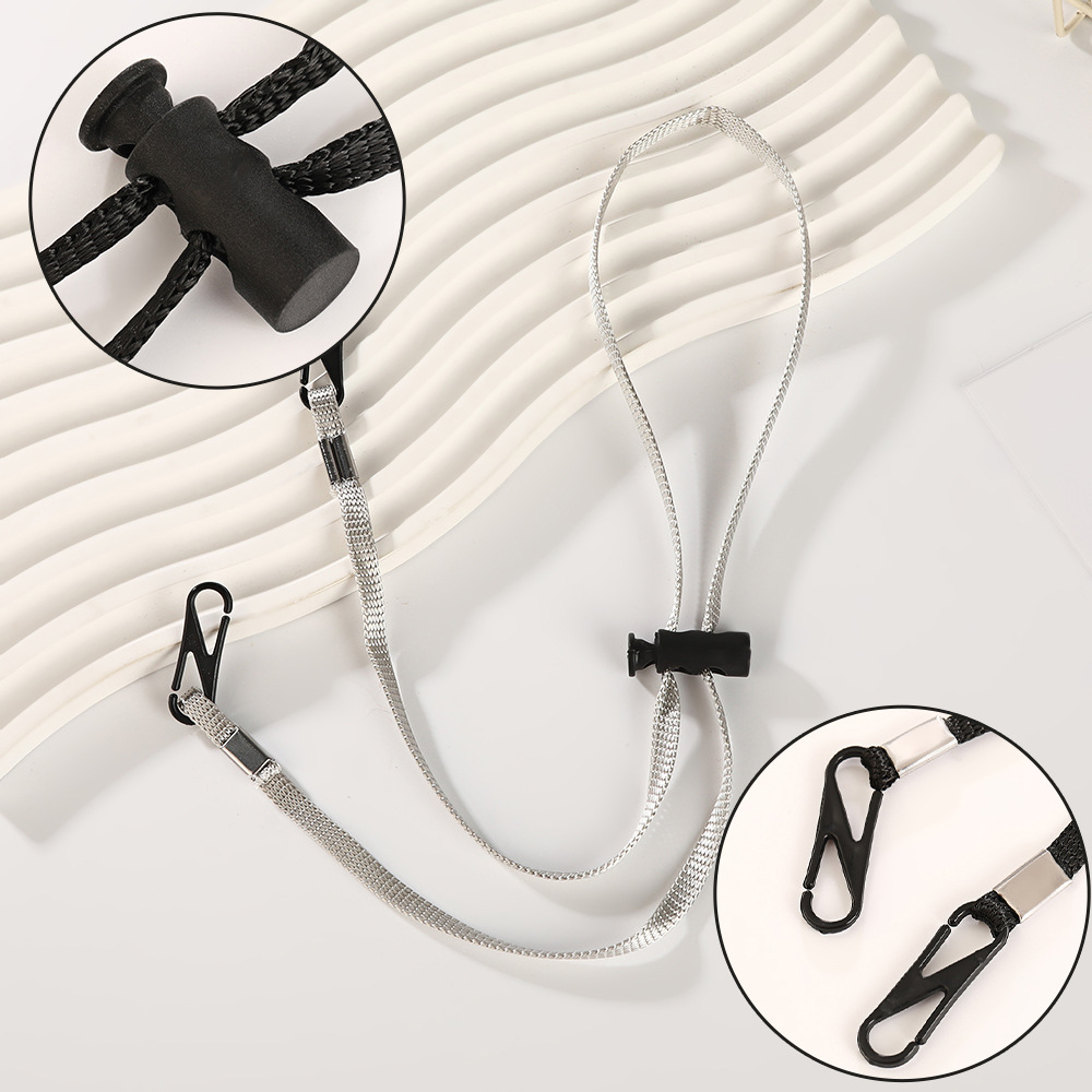 简约5mm防风绳可调节遮阳草帽渔夫帽防风绳挂脖防丢帽带专用绳产品图