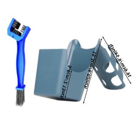 赛领摩托车自行车油污收纳工具盒链条清洗剂链条油防喷溅工具套装白底实物图