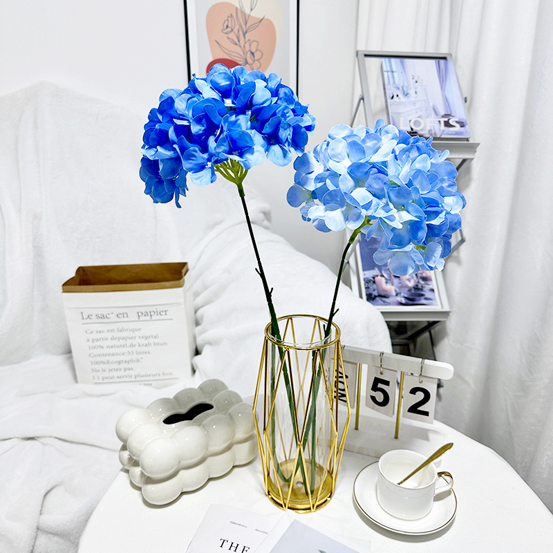 多色仿真绣球花婚庆插花西式婚礼堂场地布景装饰装扮假花工厂批发详情图3