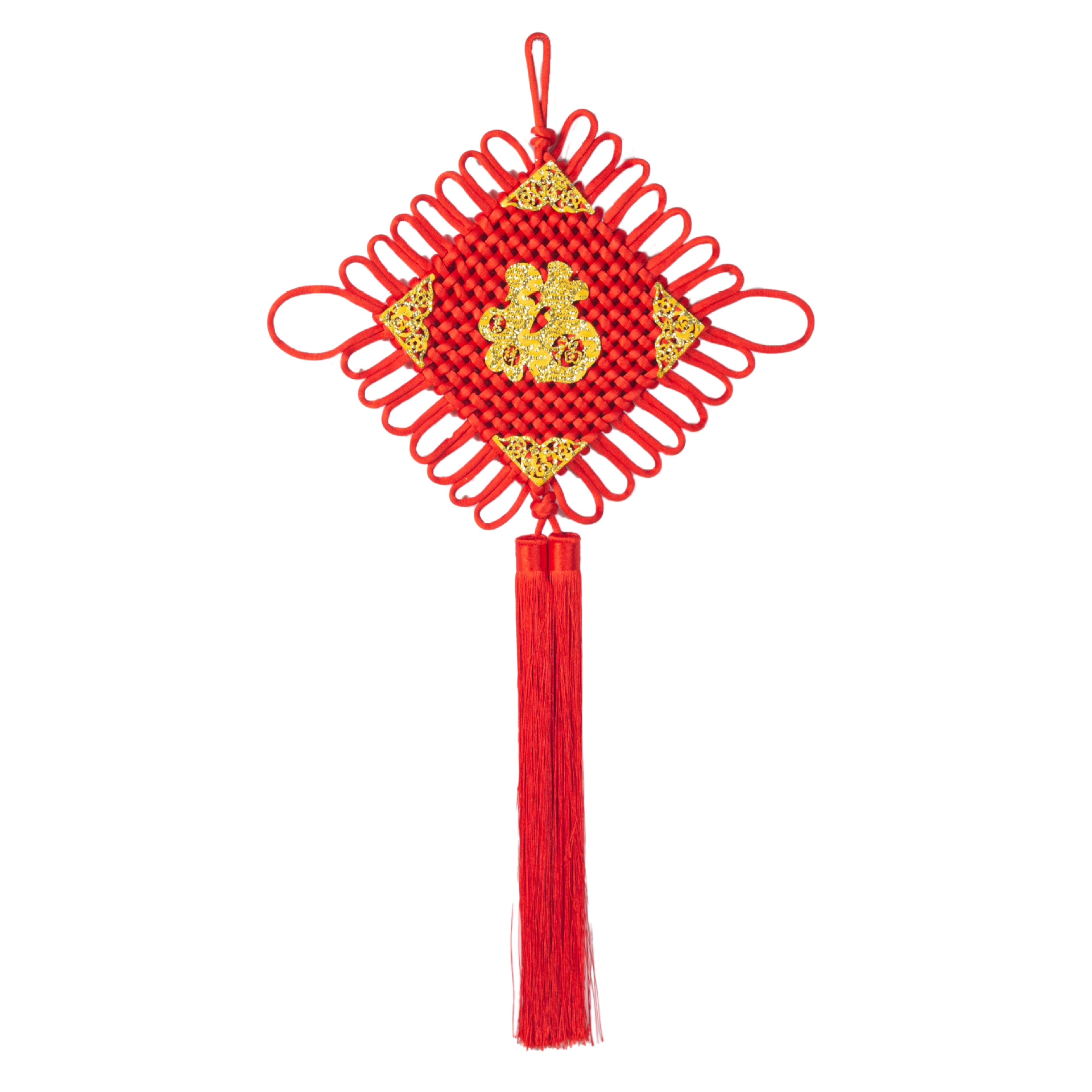 Pure handcrafted Chinese "Jie Fu" character pendant, large living room, housewarming entrance, wedding room, Spring Festival and New Year decoration, festive decoration