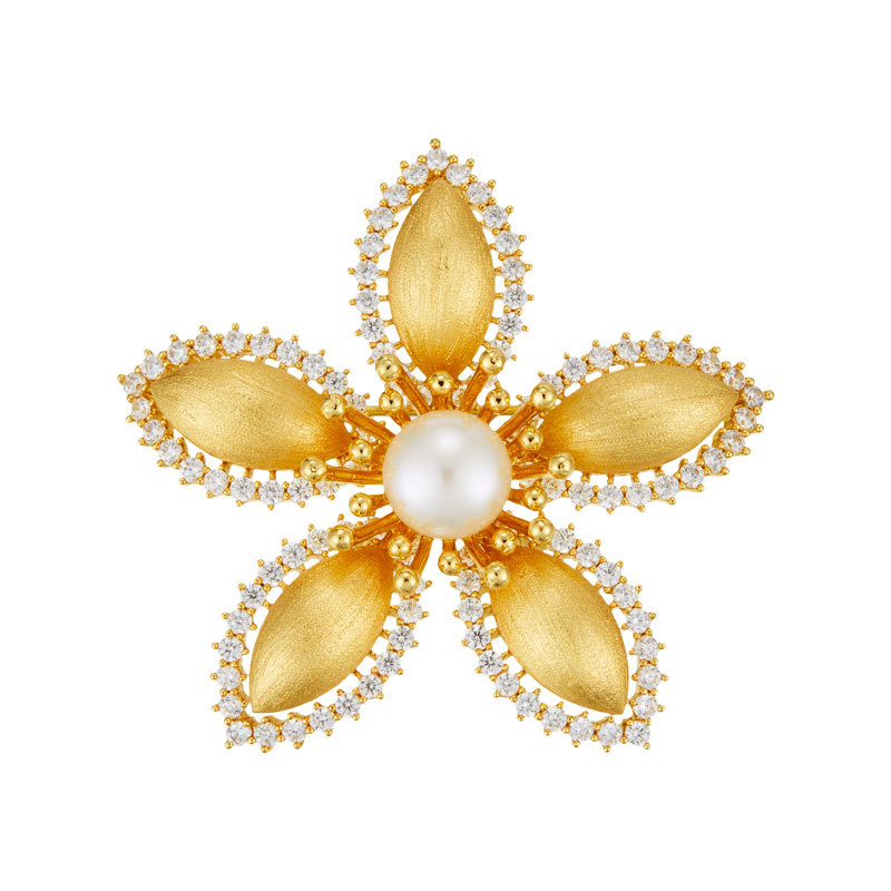 滴油徽章/滴油胸针徽章/胸针/穆斯林饰品/胸针珍珠锆石白底实物图