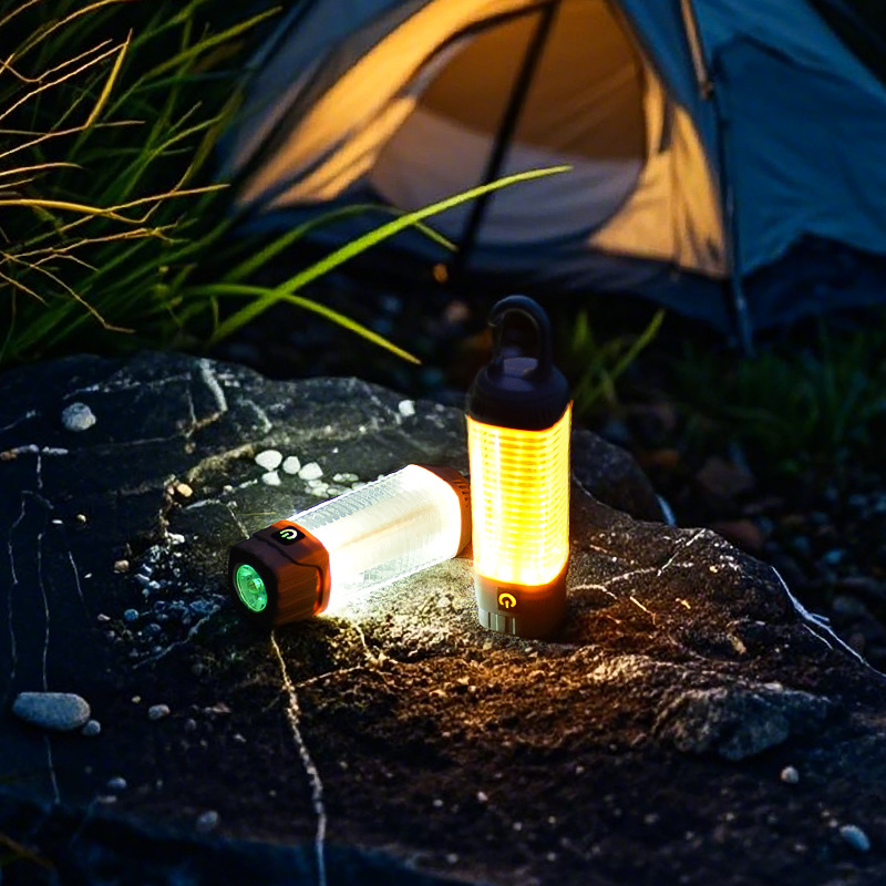 New cross-border outdoor lighthouse, multi-functional camping light, LED light, camp light, ambient light, portable emergency flashlight Application Scenario
