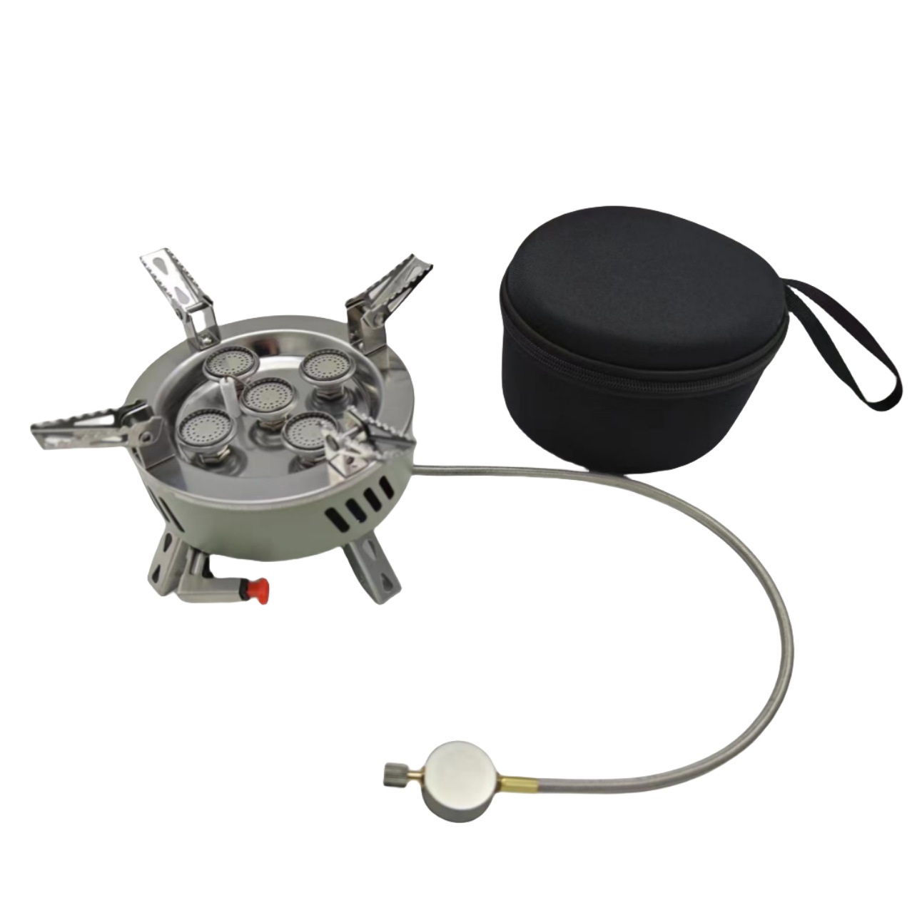 新款户外野营炉头户外野营炉头轻便折叠烧烤火炉燃气炉电子点火