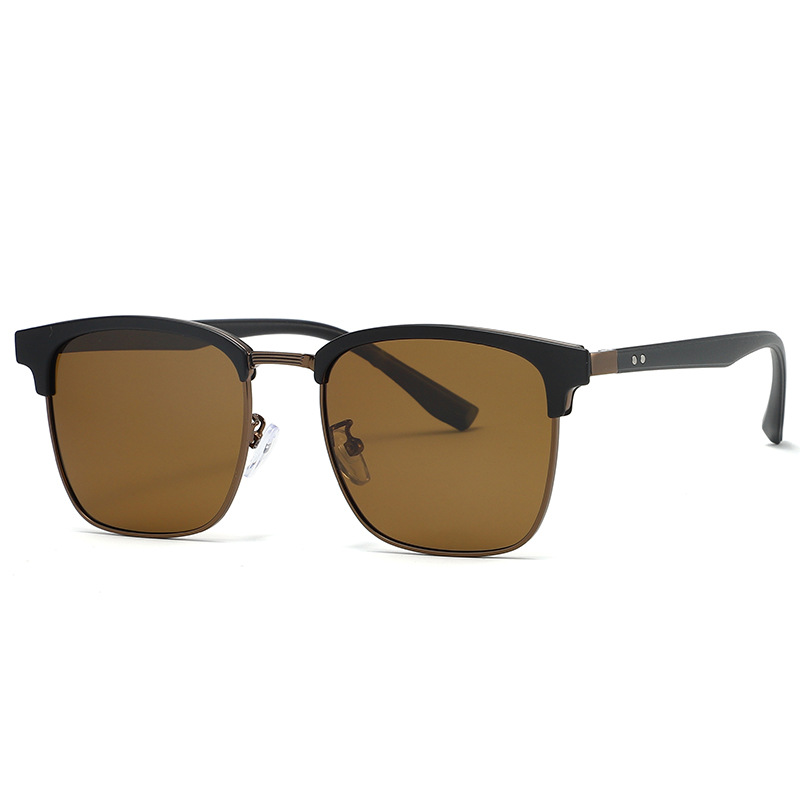 欧美新款个性时尚墨镜高级感男女通用户外太阳镜防紫外线驾驶墨镜