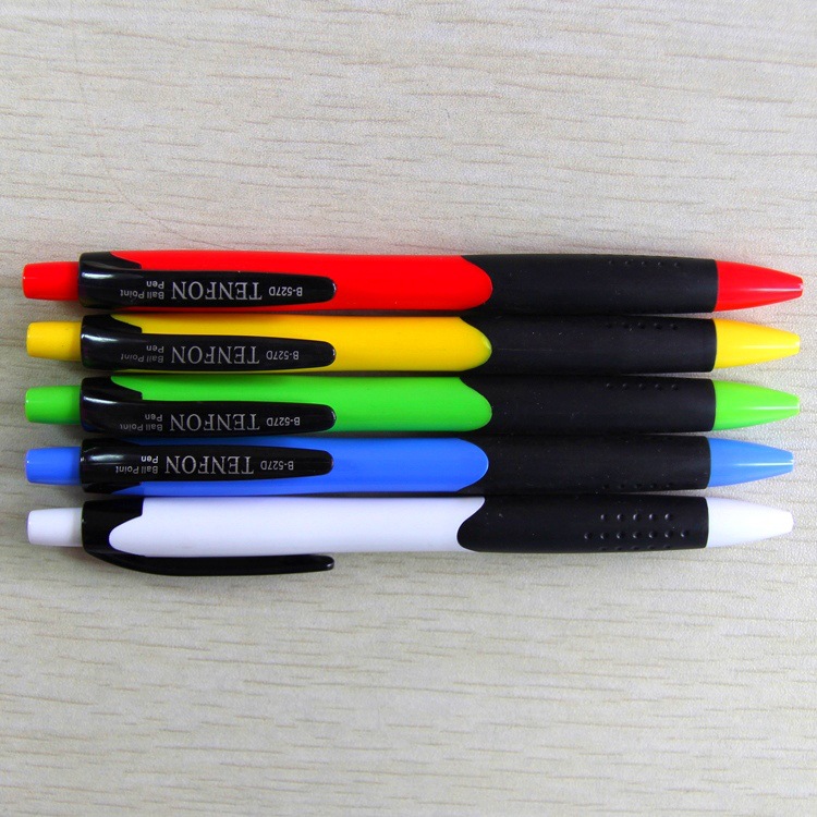 Wholesale of 527D ballpoint pens, plastic press 0.7 ballpoint pens, wholesale advertisement, 50 ballpoint pens /tmgk details Picture