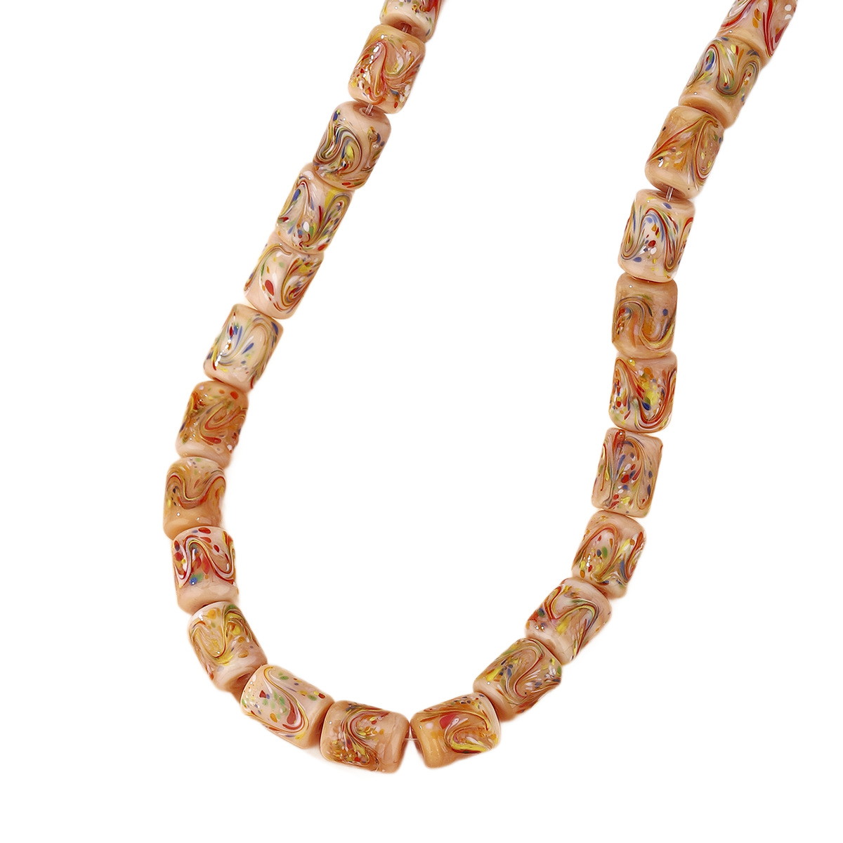 Glass abacus beads, loose beads, hand-strung beads, DIY jewelry accessories, retro bucket beads, bracelets, necklaces, wholesale glass Item Picture