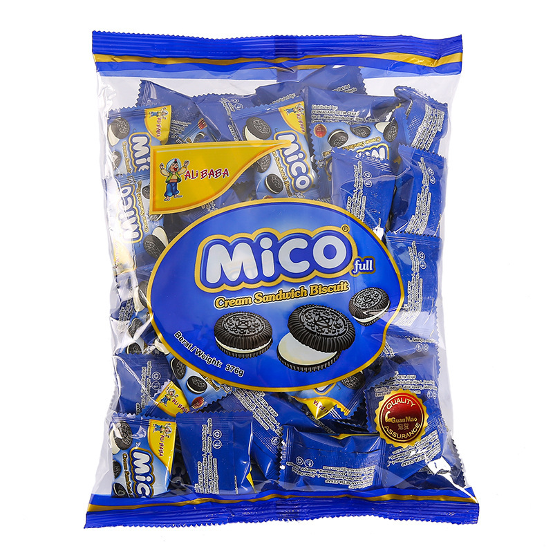 Malaysian-style Mico filled cookies mini cream black cookies 376g mini casual children's snacks Application Scenario