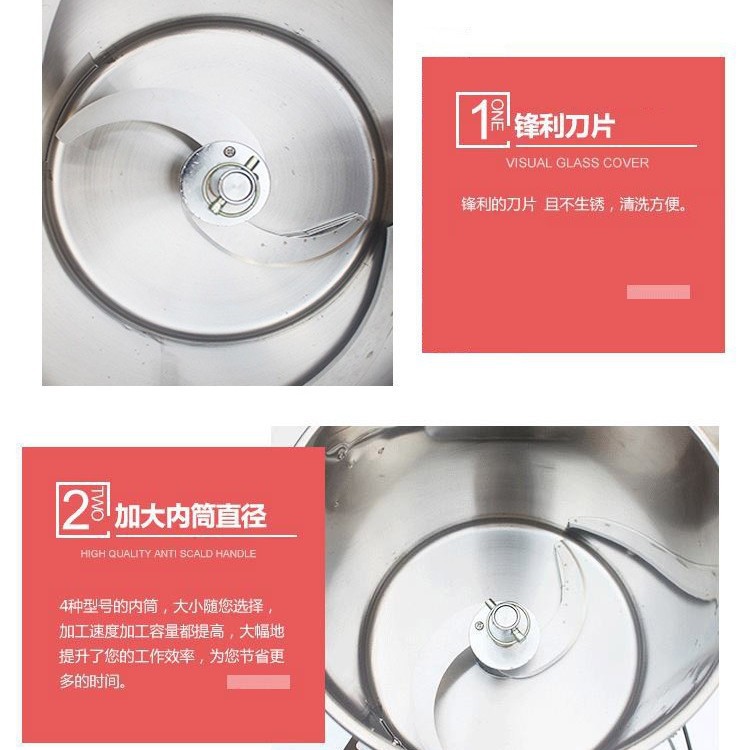商用多功能绞菜机全自动不锈钢电动碎菜机食堂饭店剁辣椒饺子馅机 Application Scenario