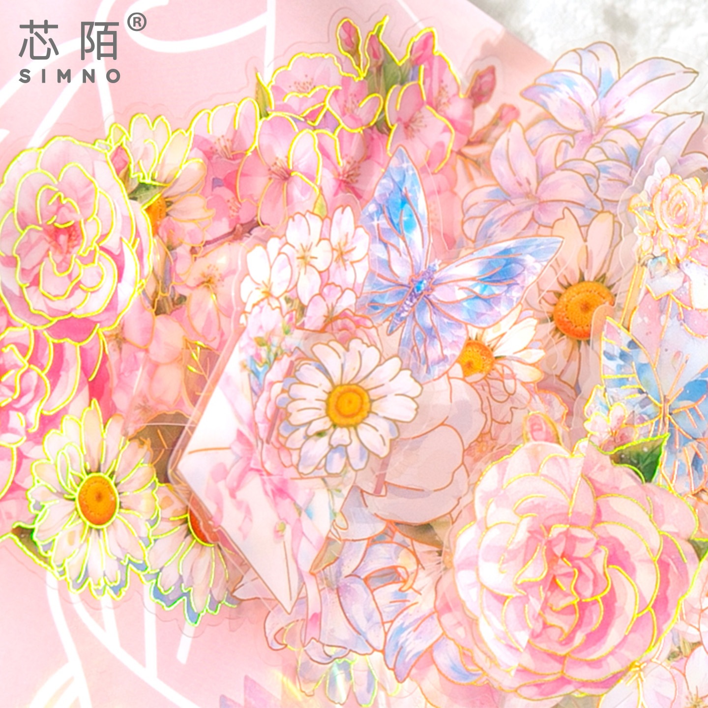 Xinmo Eternal Bond Flower Bouquet Greeting Card Festival Gratitude Mini Card ins Creative High-end Thank-you Blessing Card Specification image