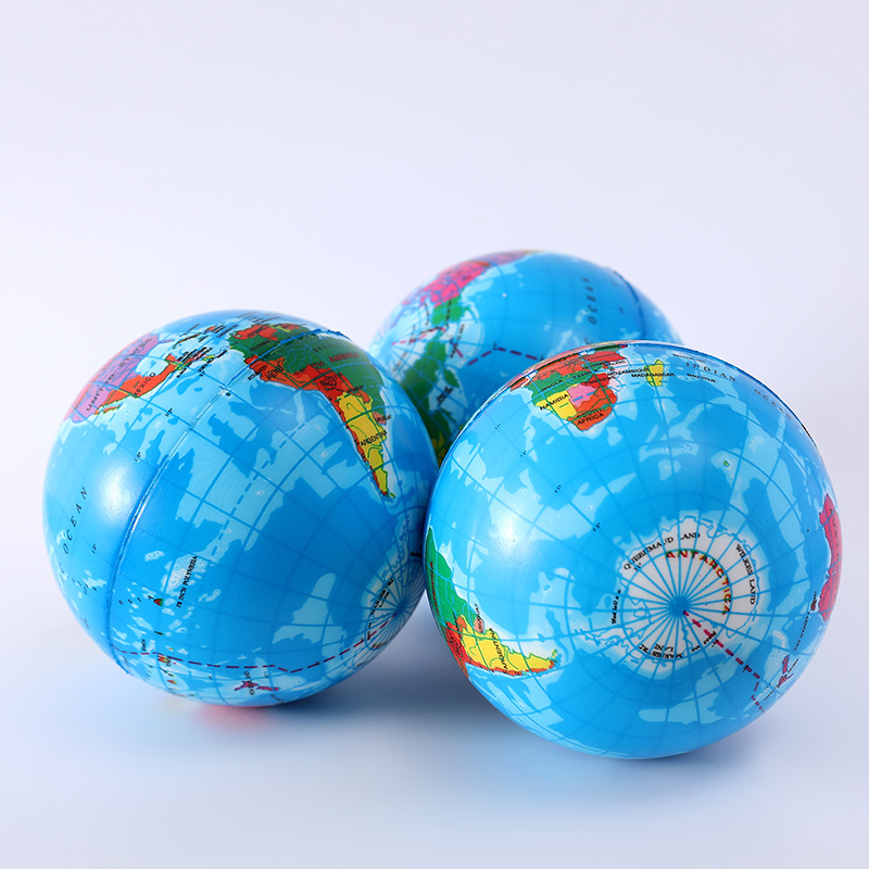 跨境pu发泡高回弹弹力球儿童学生减压球实心发泄运动球拉伸细节图