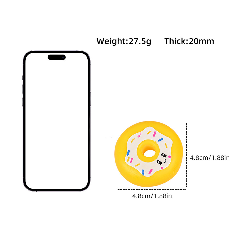 Simulated food kneading Fun Cartoon Cute Mini doughnut stress-relieving toys for students and children, wholesale from a food toy manufacturer Item Picture