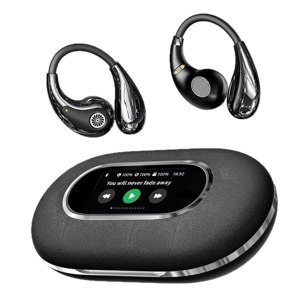 蓝牙耳机/Ai蓝牙智能耳机/公模耳机/Al高端智能耳机/headphones白底实物图