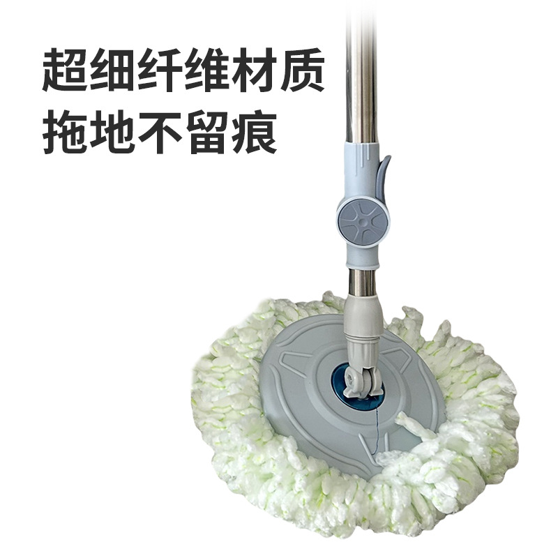 Rotating mop, household dual-drive spin-drying floor mop, factory wholesale automatic dehydrating mop bucket, clean with one mop Specification image