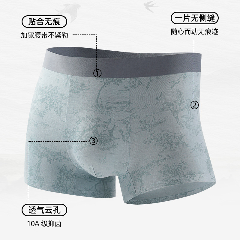 男士平角裤/平脚裤实物图