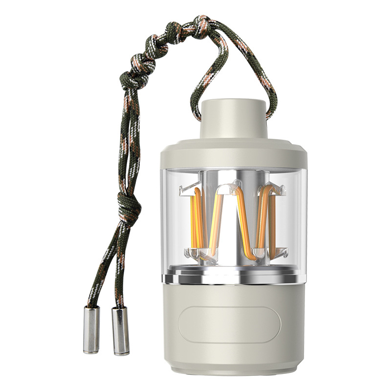 2023 nuevo crossover portátil multifuncional camping luz de campo al aire libre carpa luz de tungsteno USB recargable Item Picture