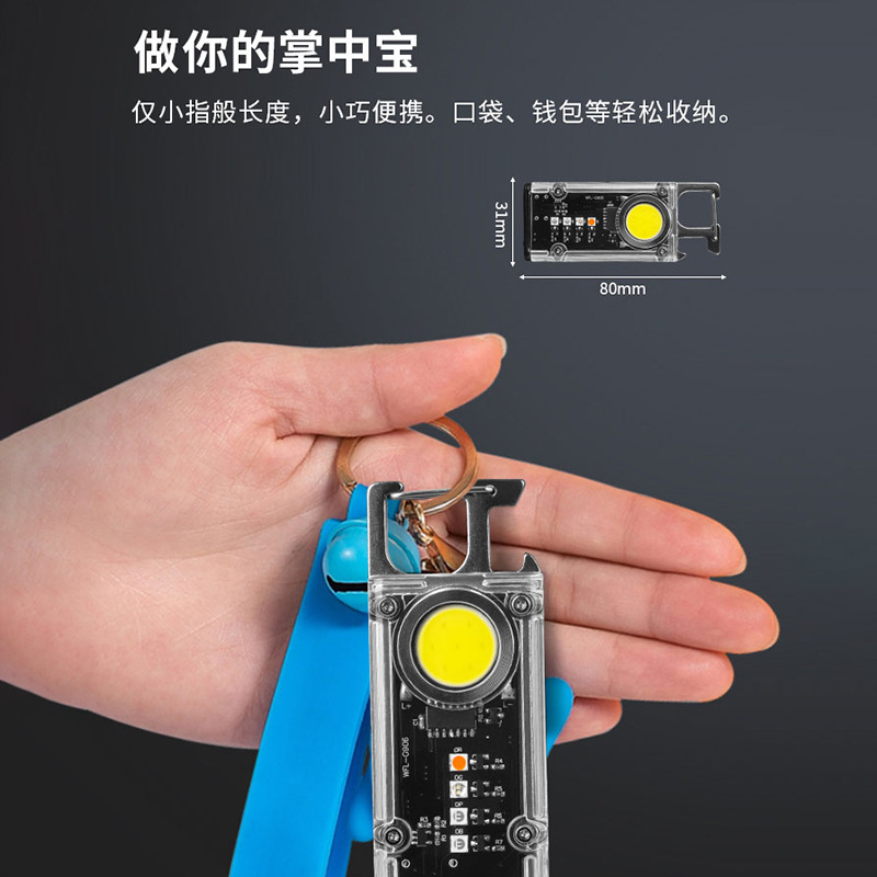 Amazon Cross-border outdoor camping powerful flashlight, outdoor multi-functional camping lighting flashlight, work light, side light details Picture