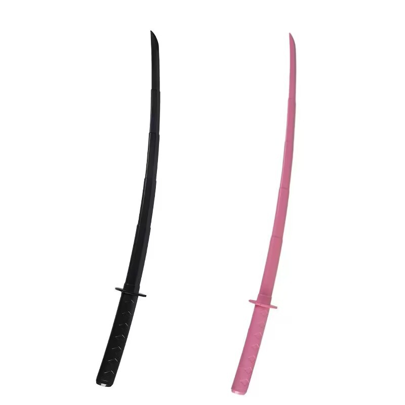 抖音网红3D重力伸缩武士刀剑COS甩刀长剑解压整蛊模型玩具现货白底实物图