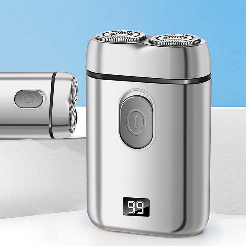 Cross-border electric rechargeable men's portable LCD razor, double-head and double-head beard razor manufacturer Specification image