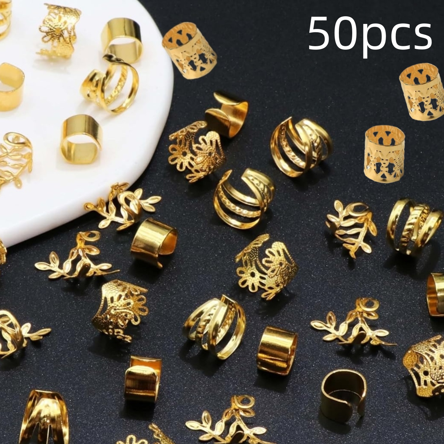 50 pieces of hollowed-out dreadlocks for cross-border use, exclusively for Amazon's Temu. Fully managed by shein, a best-selling product in Europe and America Application Scenario